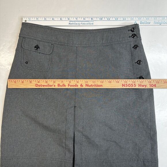 Lole Skort Womens Sz 4 Gray Polyester Casual Button Side Skirt/Shorts - Picture 3 of 11